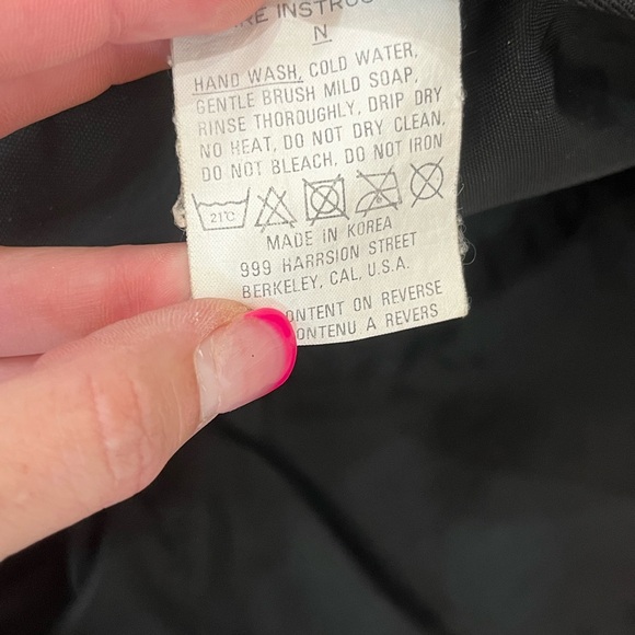 The North Face Lumbar Fanny Pack Waist Pack Hiking Backpacking Bag black pink - Picture 7 of 9